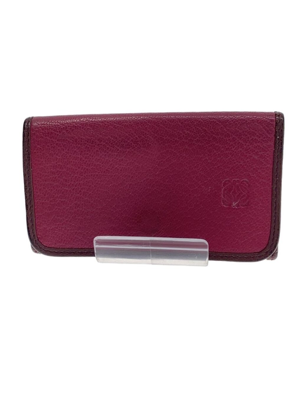 Loewe Key Case Wallet Leather Purple